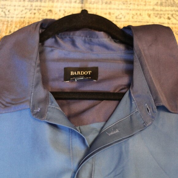 Bardot Solita Satin Ombre Button-up Shirt - Picture 4 of 4